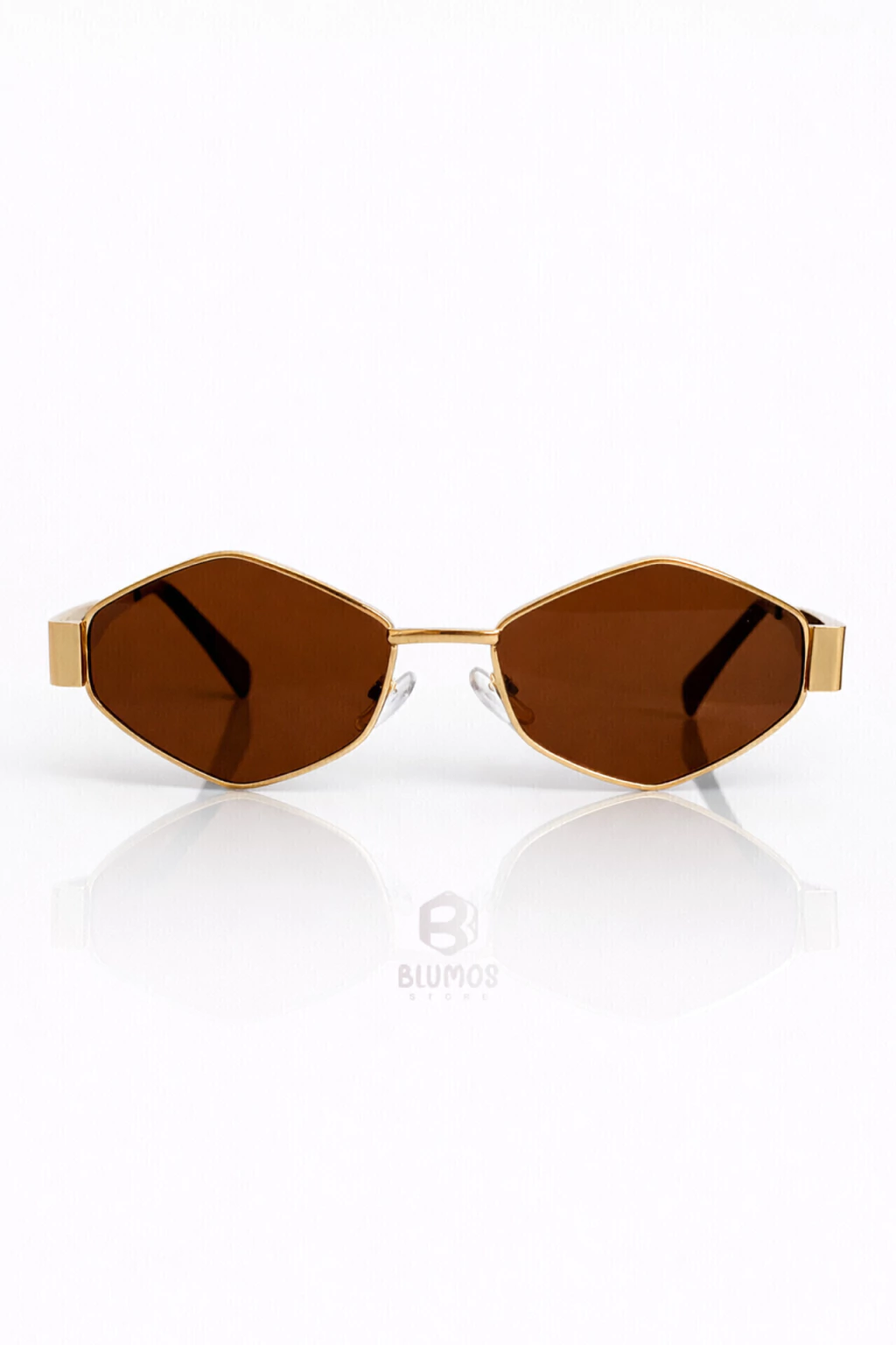 ÓCULOS HEXAGONAL CAPRI MARROM - Blumos Store