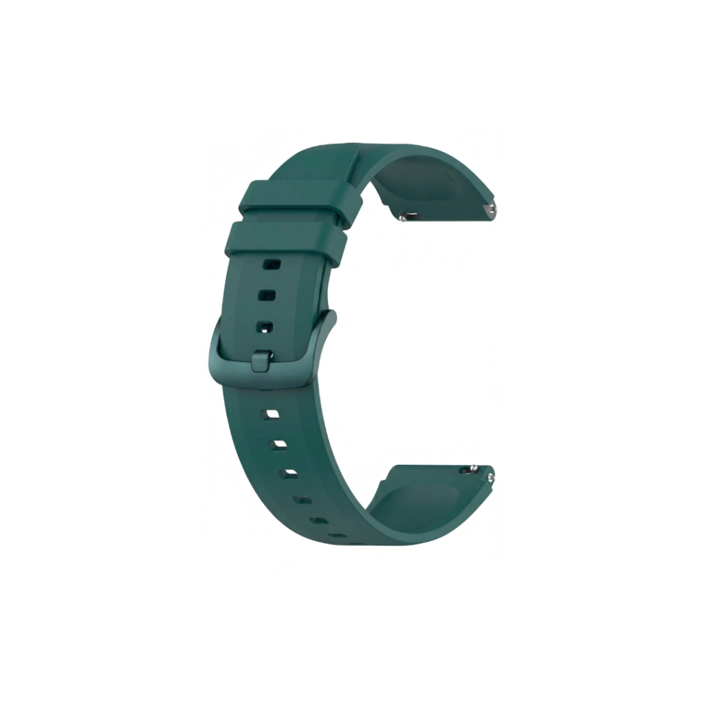 Pulseira Silicone com Fivela Verde musgo
