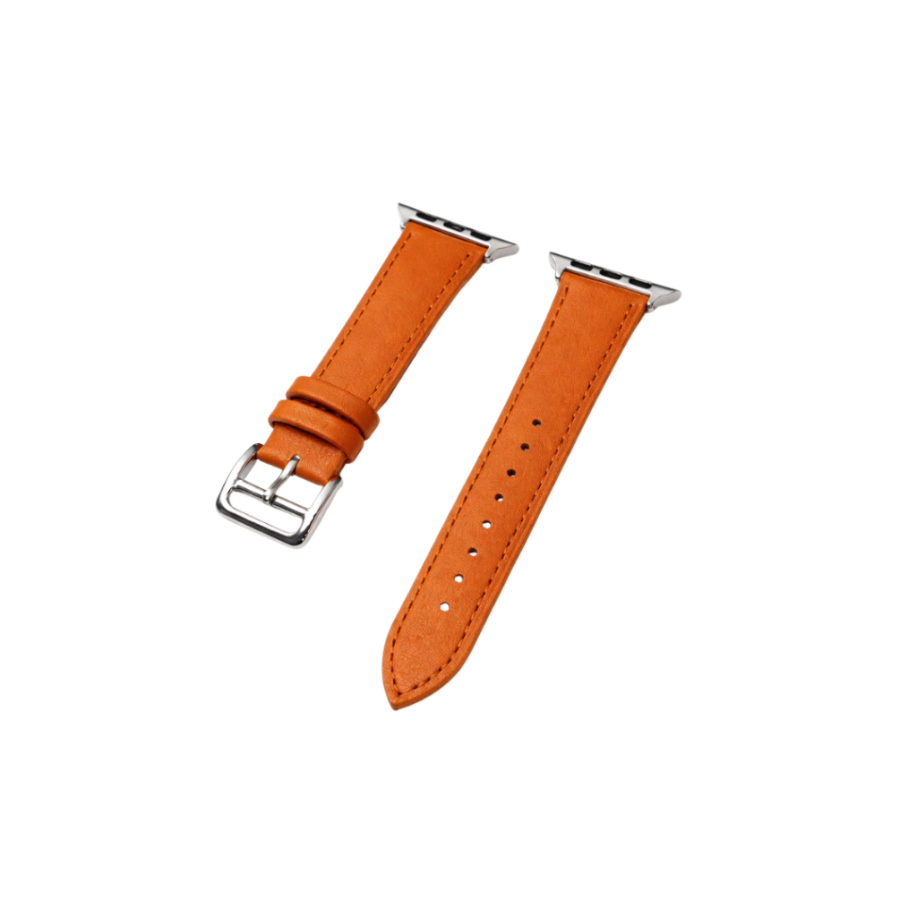 Pulseira Couro Mini laranja